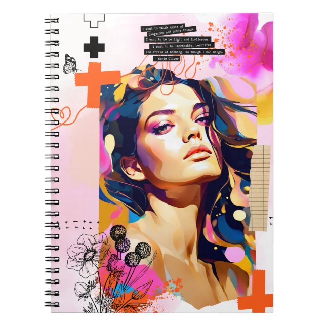 Jag vill göra sak Notebook Journal Anteckningsbok (Framsidan)