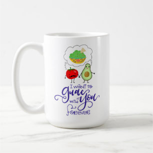 Jag vill Guac med dig för evigt. Kaffemugg