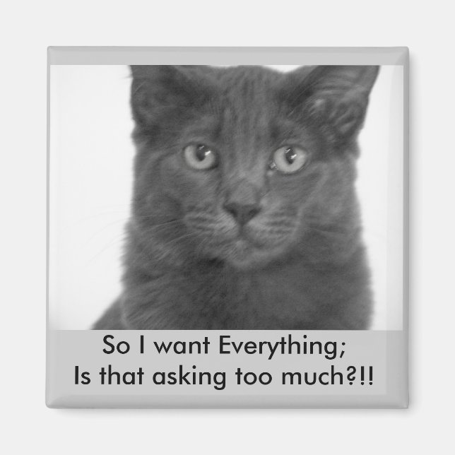 Jag vill ha allt Magnet (Framsidan)