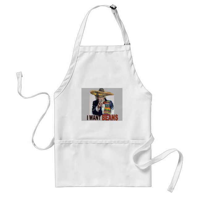 Jag vill ha Beans Apron Förkläde (Framsidan)