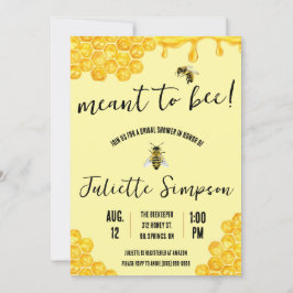 Jag vill ha Bee! Honeybee, honung, Möhippa Inbjudningar