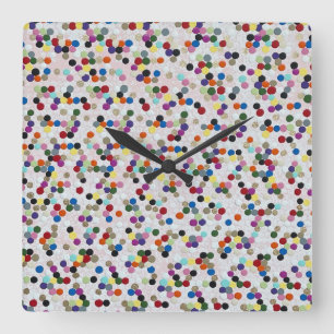 Jag vill ha Candy Wall Clock Fyrkantig Klocka