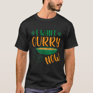 Jag vill ha Curry Now Indian Food India Ris T Shir Shirt