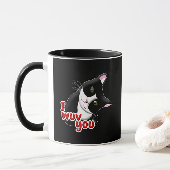 Jag vill ha dig Cat Mugg (Med munk)