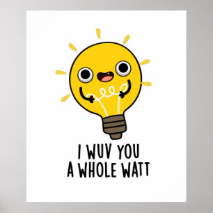 Jag vill ha dig en helt watt-fin elpun poster