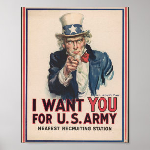 Jag vill ha dig farbror Sam Poster