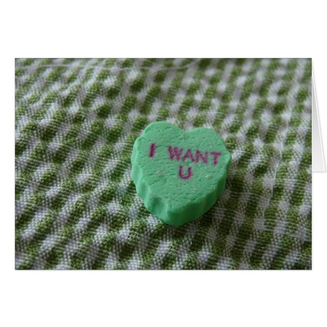 Jag vill ha dig hälsningskort (Framsidan Horizontal)