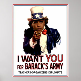 Jag vill ha dig - Obama-Poster Poster
