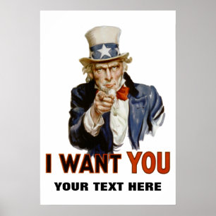 "Jag vill ha dig" personlig Poster