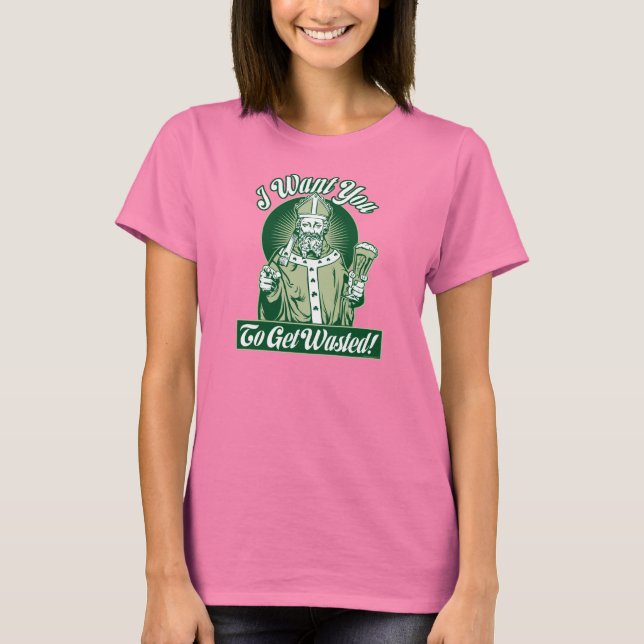 Jag vill ha dig! St patrick's day Shirt - anpassad T (Framsida)