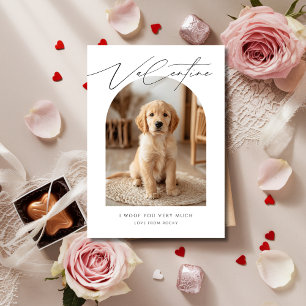 Jag vill ha dig väldigt mycket Puppy Hund Photo Va Julkort