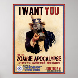 Jag vill ha dig - Zombie Apocalypse Poster