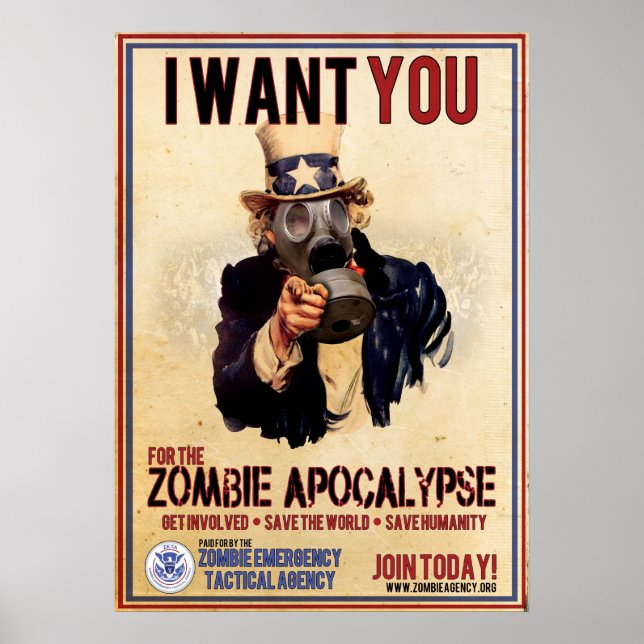 Jag vill ha dig - Zombie Apocalypse - TOPPEN VÄRDE Poster (Framsidan)
