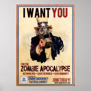 Jag vill ha dig - Zombie Apocalypse - TOPPEN VÄRDE Poster