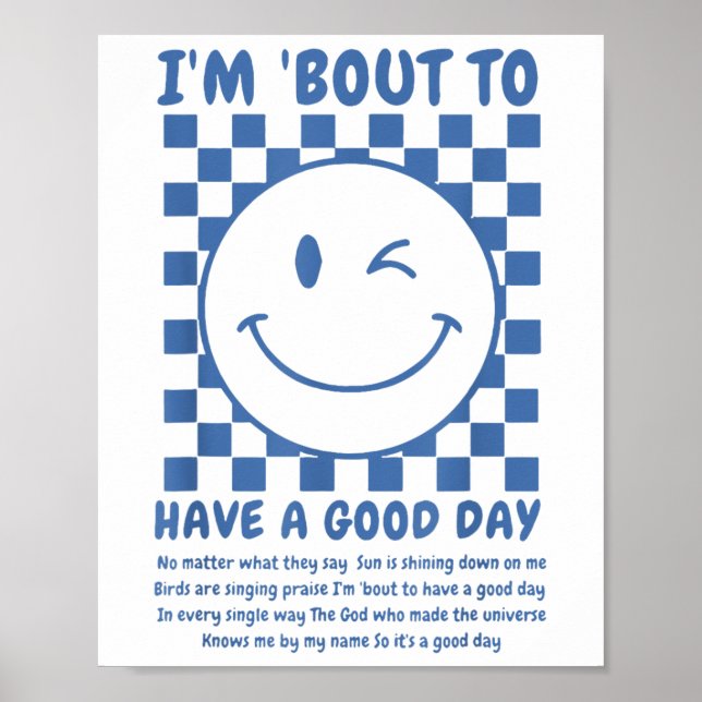 Jag vill ha en Bra dag Poster (Framsidan)
