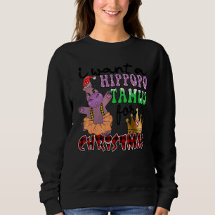 Jag vill ha en flodhäst till jul Flodhäst Jul T Shirt