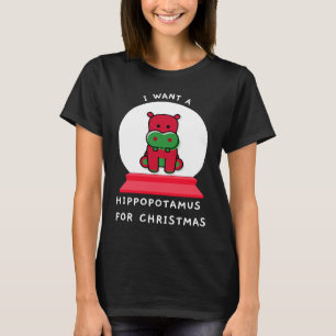 Jag Vill Ha En Flodhäst Till Julen Snöglob Esse T Shirt