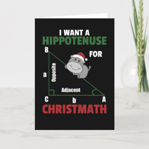 Jag vill ha en hippo till julklute Hippos Helgkort