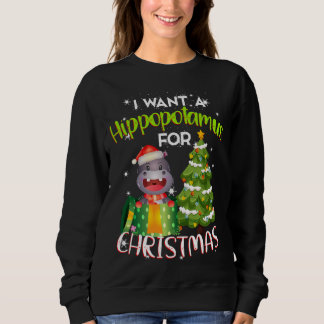 Jag vill ha en hippopotamus christmas hippo t shirt