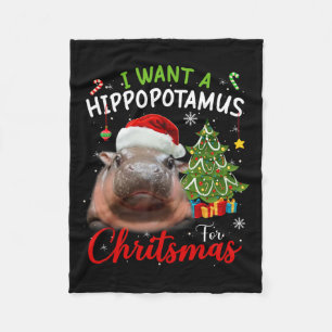 Jag vill ha en hippopotamus-julklapp, Hippo Moo De Fleecefilt