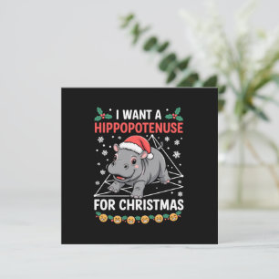 Jag Vill Ha En Hippopotamus Till Jul Matematiklära Julkort