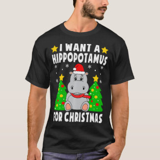 Jag vill ha en hippopotamus till jul. t shirt