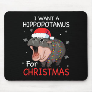Jag vill ha en hippopotamus till Juli Julafton Hip Musmatta