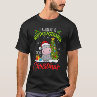 Jag vill ha en hippopotamus till Juli Julafton Hip T Shirt