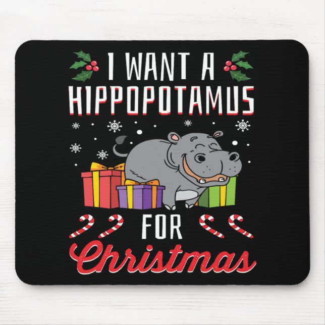 Jag vill ha en hippopotamus till julklapp i Julaft Musmatta (Framsidan)