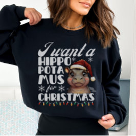 Jag vill ha en hippopotamus till julklappen Hippo T Shirt