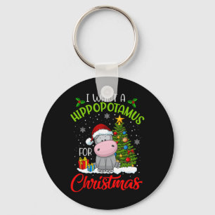 Jag vill ha en hippopotamus till jultomten Hippo P Nyckelring