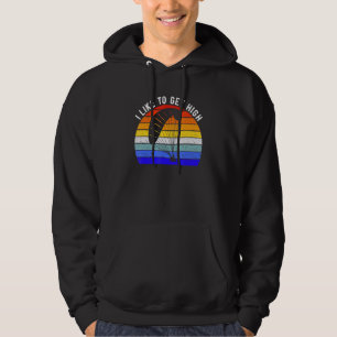 Jag vill ha en hög paragliding Skydiving Roligt Sk Hoodie