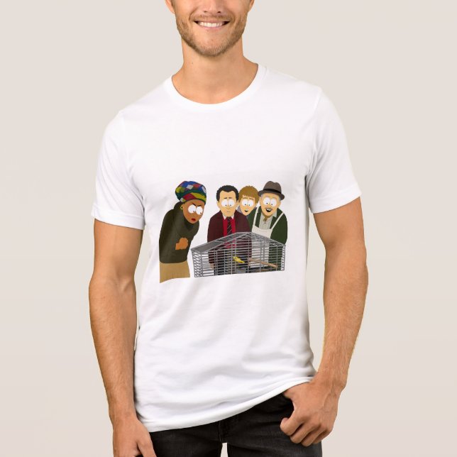"Jag vill ha en kanariefågel"  T Shirt (Framsida)
