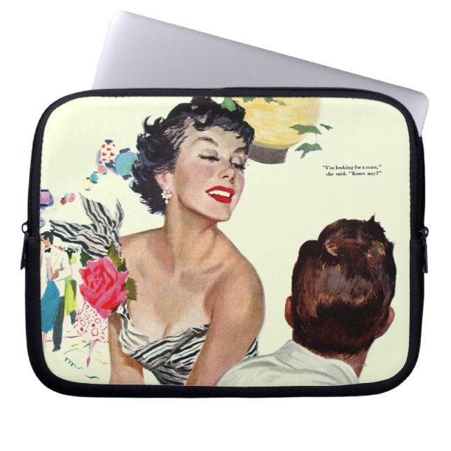 Jag vill ha en man laptop fodral (Framsidan)