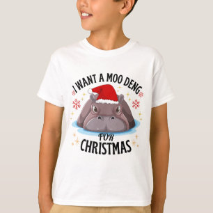 Jag vill ha en moo deng för jultoma. t shirt