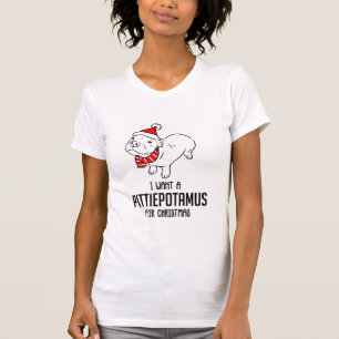 Jag vill ha en Pittiepotamus till jul T Shirt