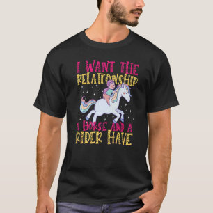 Jag vill ha ett förhållande mellan en häst och en t shirt
