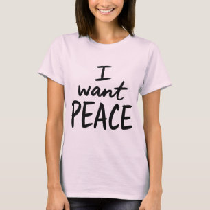“Jag vill ha fred” design T Shirt