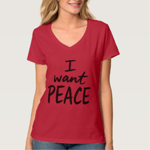 “Jag vill ha fred” design T Shirt