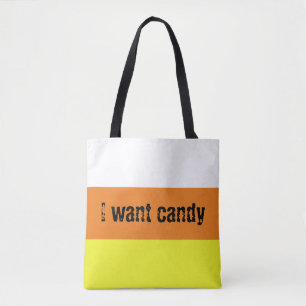 Jag vill ha godis Candy corn Tygkasse