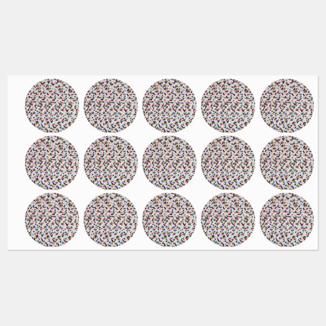 Jag vill ha godis vattentäta etiketter (Ark)