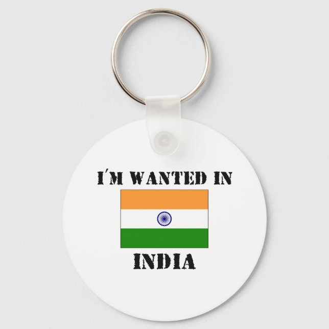 Jag vill ha i Indien Nyckelring (Framsida)