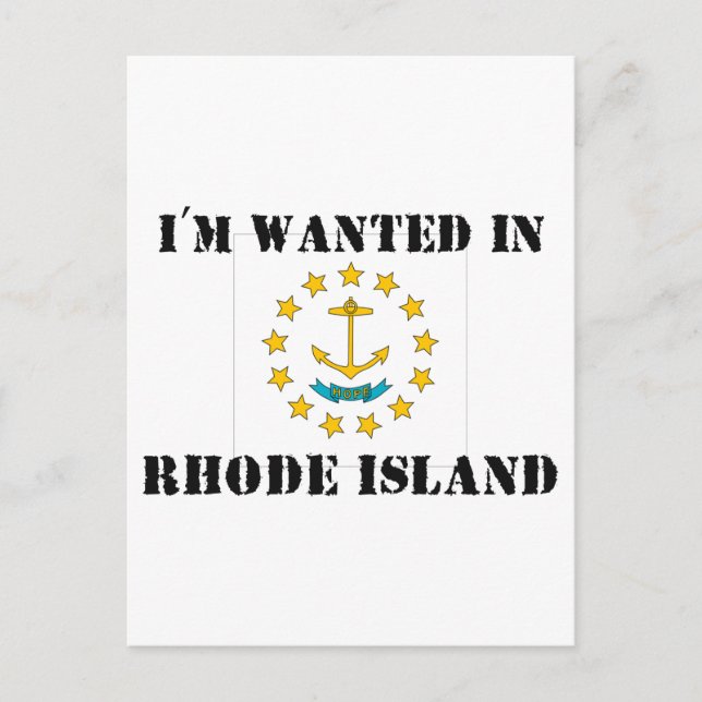 Jag vill ha i Rhode island Vykort (Framsida)