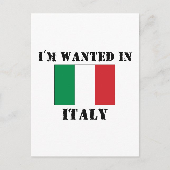Jag vill ha Italien Vykort (Framsida)