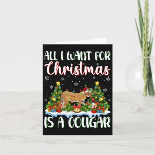 Jag vill ha jul är en Julafton Träd Ljus Kort