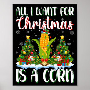 Jag vill ha jul är en Maj Julafton Träd Ljus Poster