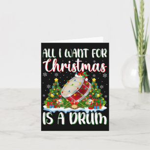 Jag vill ha jul är en rom Julafton Träd Ljus Kort
