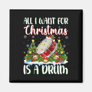 Jag vill ha jul är en rom Julafton Träd Ljus Magnet