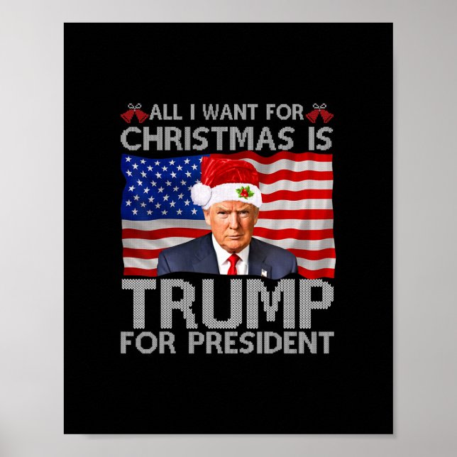 Jag vill ha julklapp för president. poster (Framsidan)