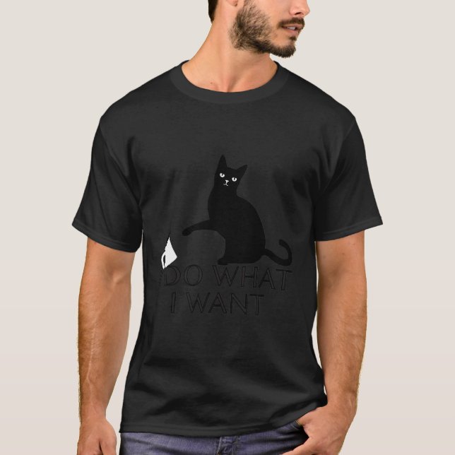Jag vill ha kattpersonlighet. t shirt (Framsida)